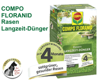Um mehr zu Compo FLORANID Rasen Langzeit-Dünger für Kleingärtner zu erfahren, hier anklicken.